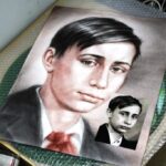 Műalkotás az ifjú Putyinról