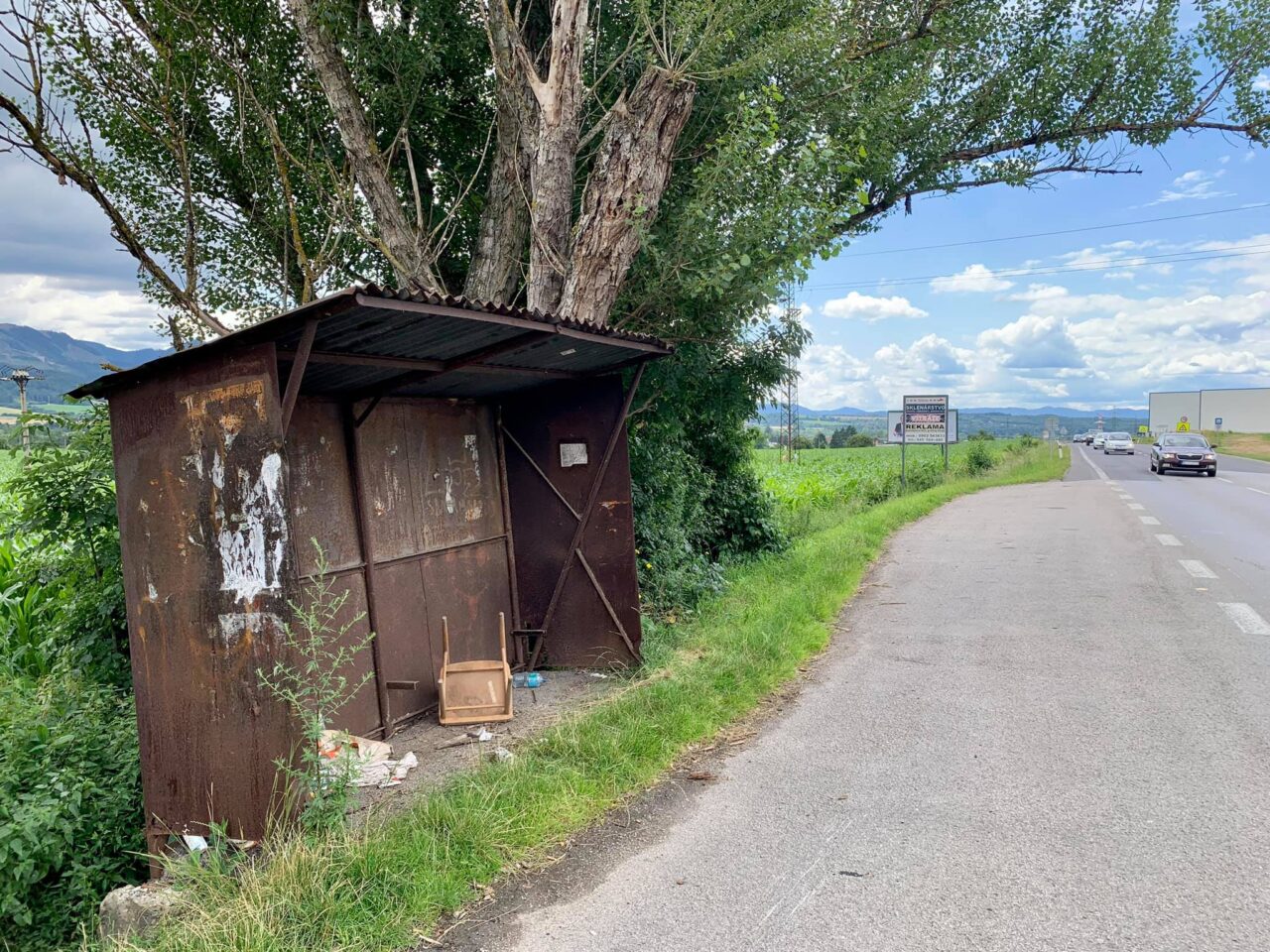 Buszmegálló szlovákiában