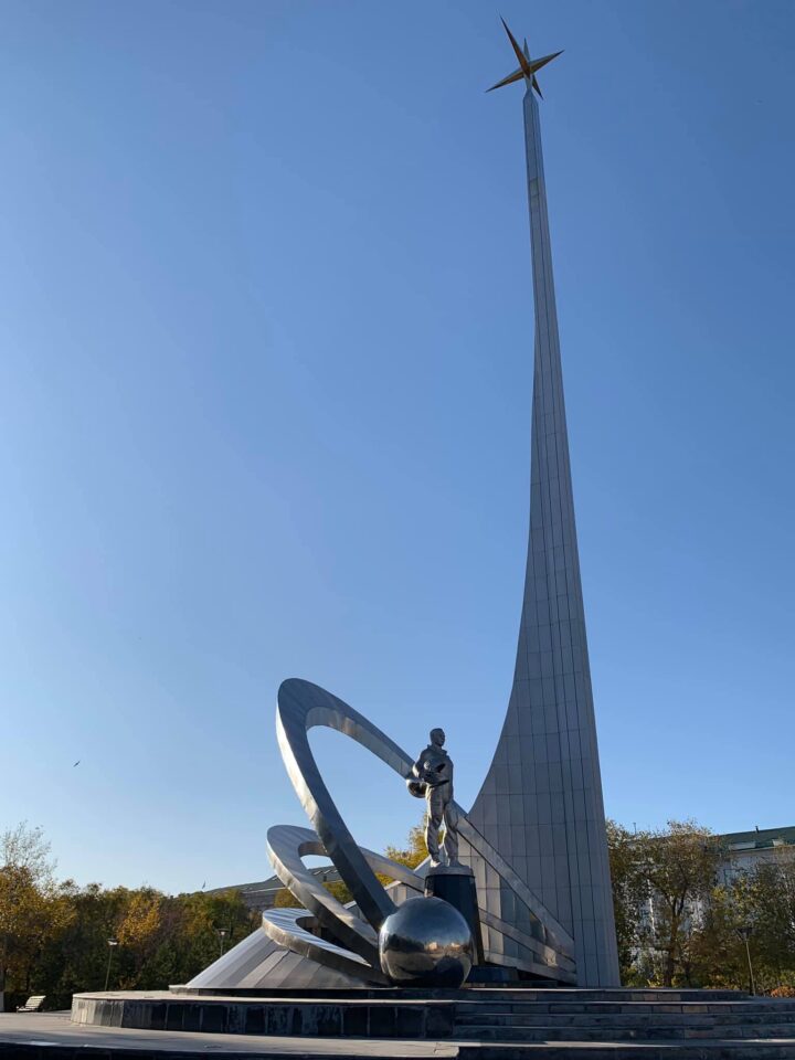 Gagarin grandiózus emlékműve karaganda