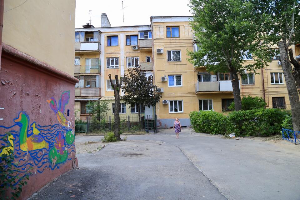 Ez az épület áll Pavlov háza helyén