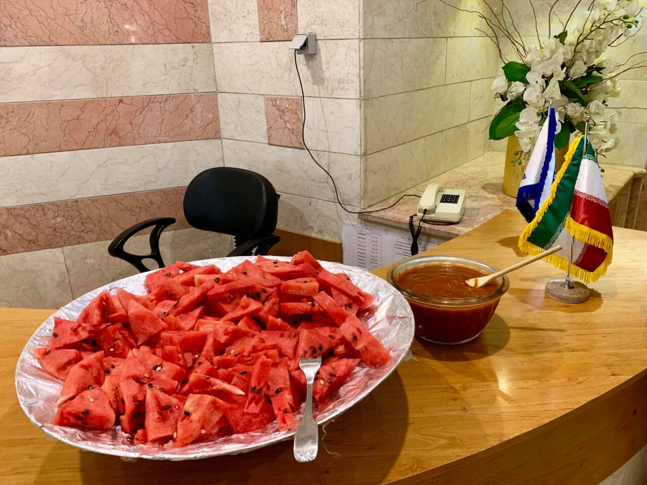 reggeli a szállodában mashad