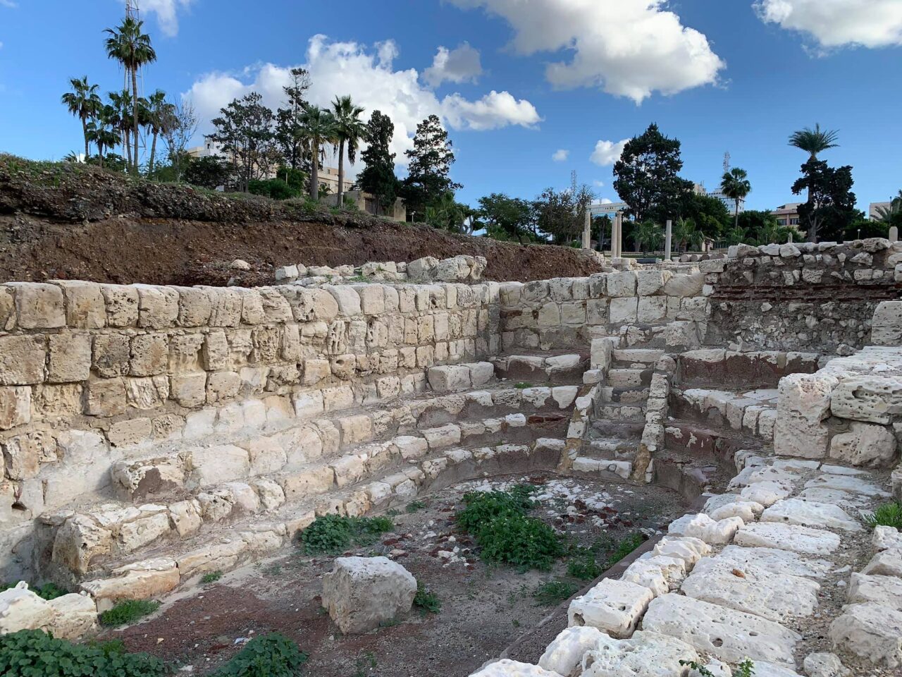 Római amfiteátrum Alexandria közepén