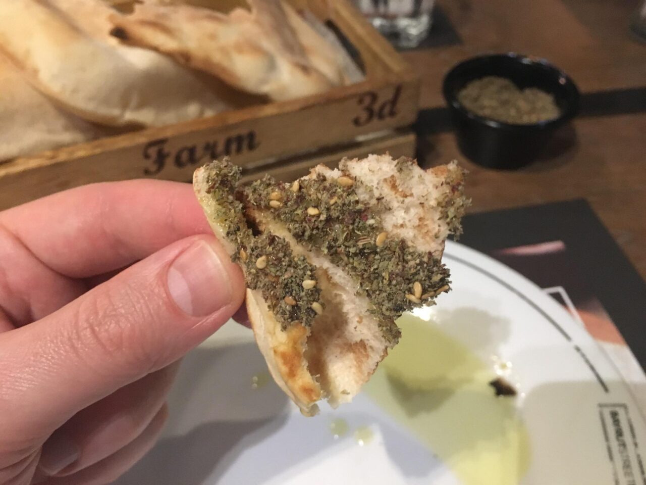 Vacsorára zaataros kenyér előételnek