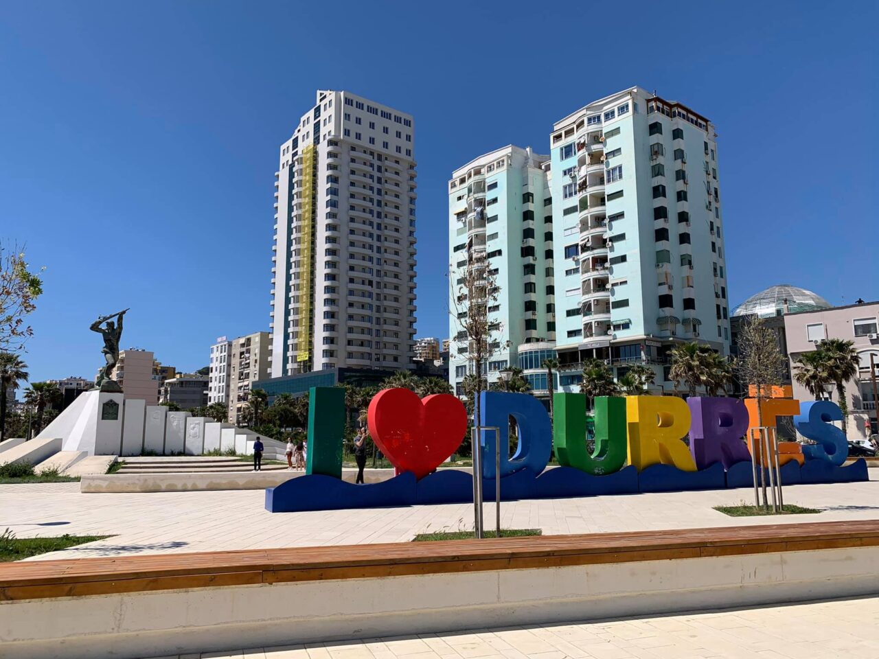 durres tengerparti sétány